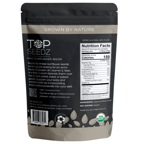 Top Seedz - Raw Organic Sunflower Seeds
