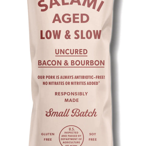 Salt & Twine Uncured Bacon & Bourbon Salami