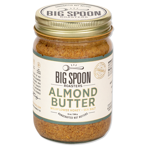 Almond Butter with Wildflower Honey: 13oz Jar