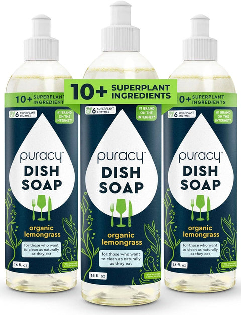 Dish Soap Organic Lemongrass / 16oz