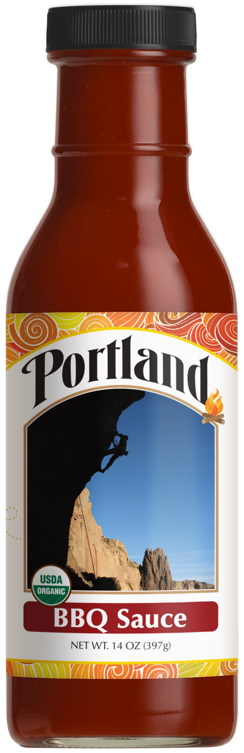Portland Organic BBQ Sauce 14oz Glass Btl