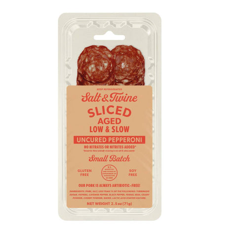 Uncured Pepperoni Salami Pre-sliced