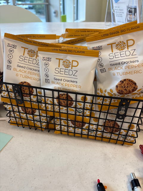 Top Seedz Pouch Black Pepper & Turmeric Crackers 0.75oz