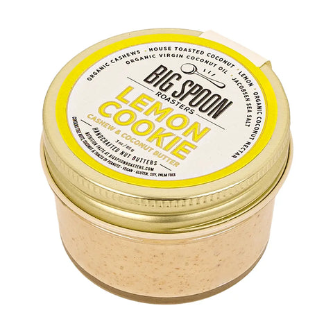 Big Spoon Lemon Cookie Cashew & Coconut Butter 3 oz Jar