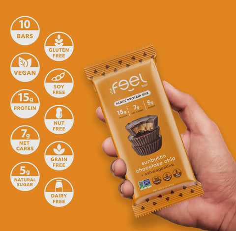 Feel Bars-Sunbutta Chocolate Chip