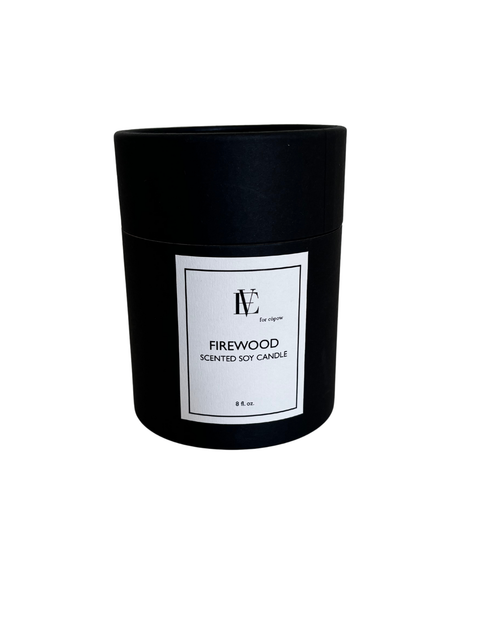 Firewood Matte Black Copow Candle