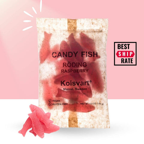 Kolsvart Roding Raspberry Candy Fish 4.25oz