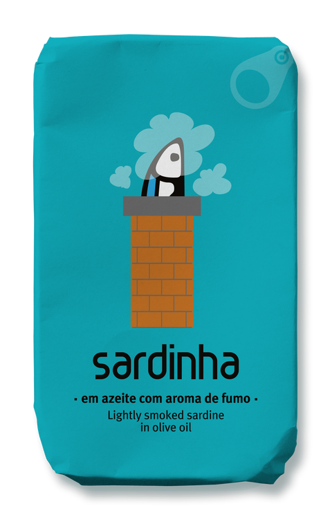 Sardine in olive oil with smoke aroma