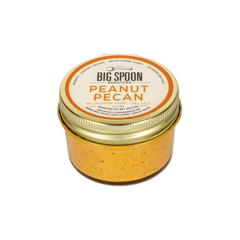 Big Spoon Peanut Pecan Butter with Wildflower Honey 13 oz Jar