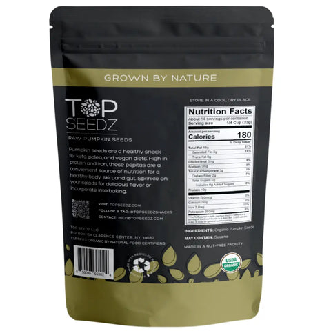 Top Seedz - Raw Organic Pumpkin Seeds