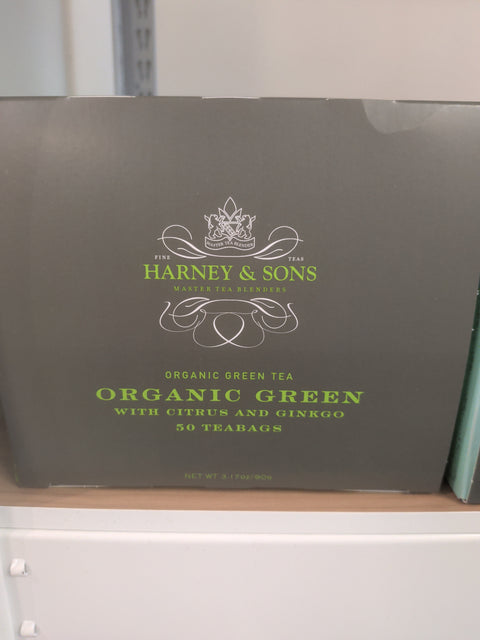 Harney & Sons Organic Green w/ Citrus & Gingko (50 bag)